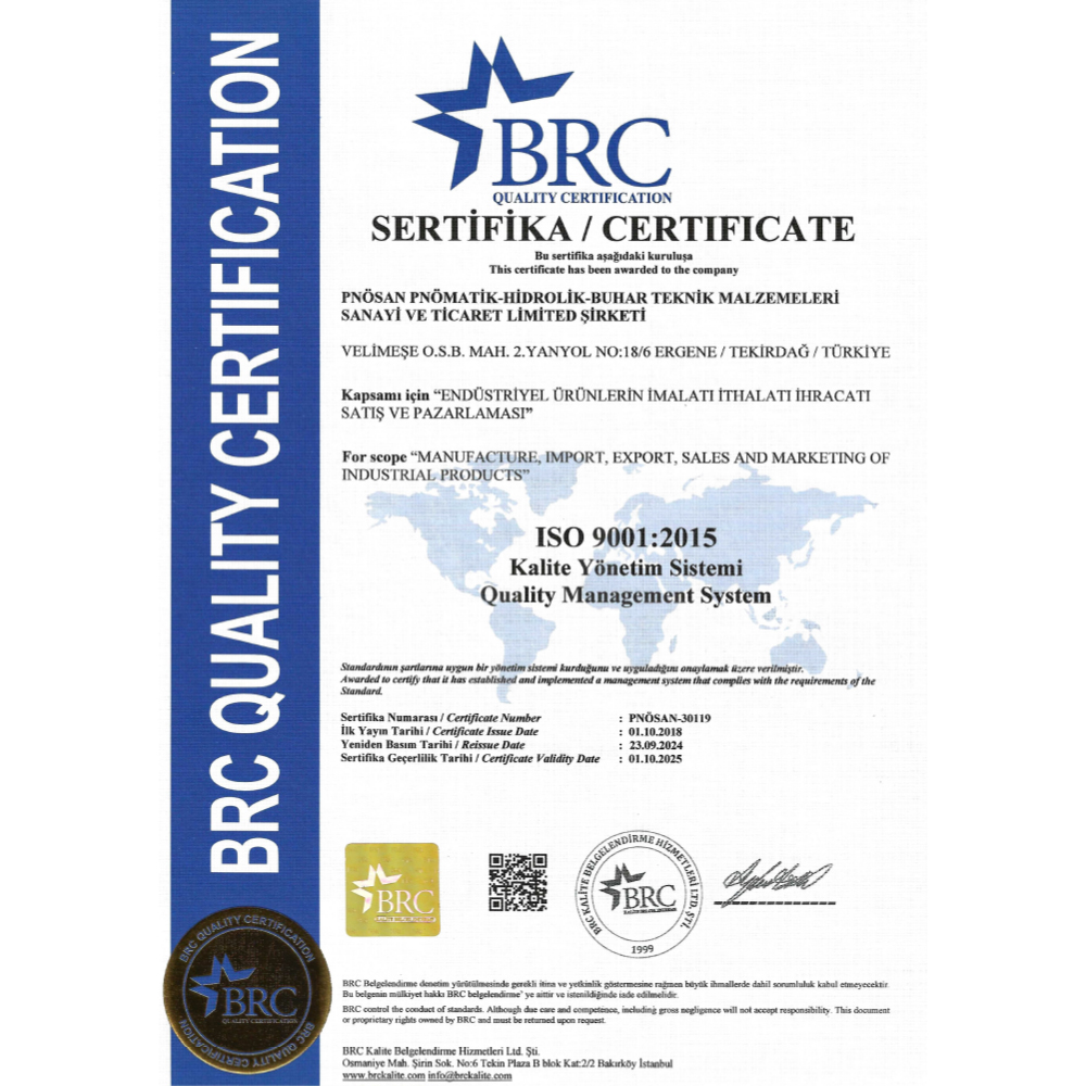 BRC Kalite Belgesi